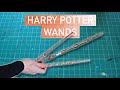 How To Make Harry Potter Wands DIY Paper Prop Craft Easy