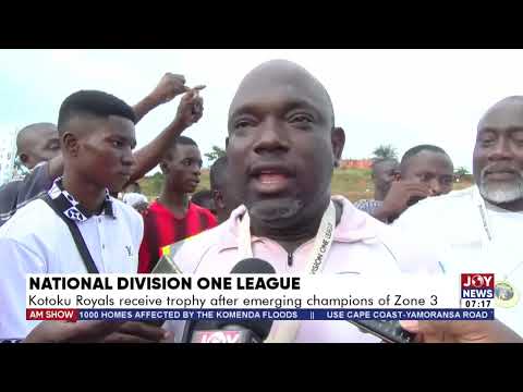Kotoku Royals receive trophy after emerging champions of Zone 3 - AM Sports on JoyNews