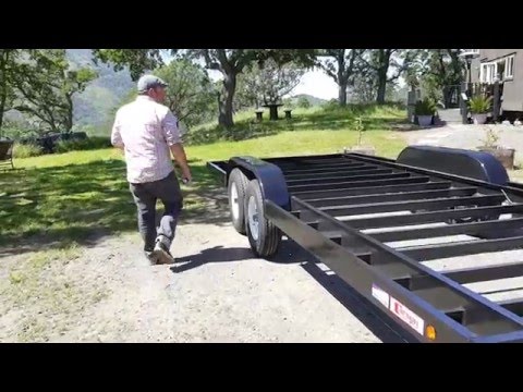 20ft Tiny House Trailer Walk Around - Drop Axles Compared to Straight Axles