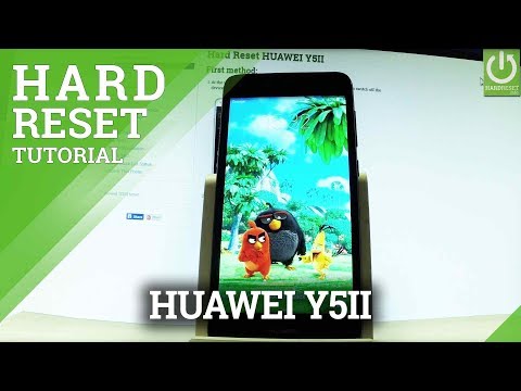 Hard Reset in HUAWEI Y5II - Reset Code / Format HUAWEI