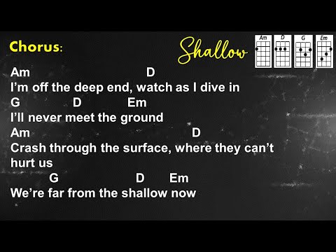Shallow - Lady Gaga & Bradley Cooper (Ukulele Play Along)