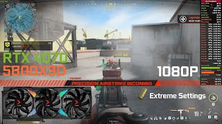 Warzone 3 - RTX 4070 - R7 5800X3D Extreme Settings 1080p