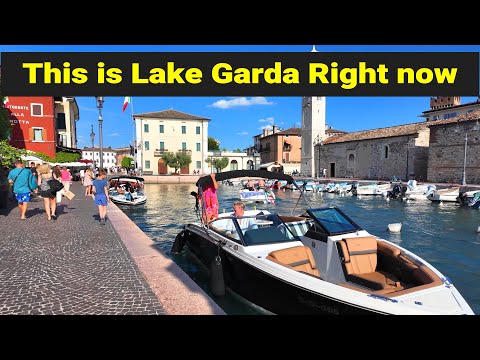 Walking Tour in Lazise, Lake Garda | 4K Italy Travel