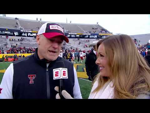 Texas Tech's Joey McGuire Post Game after Defeating West Virginia