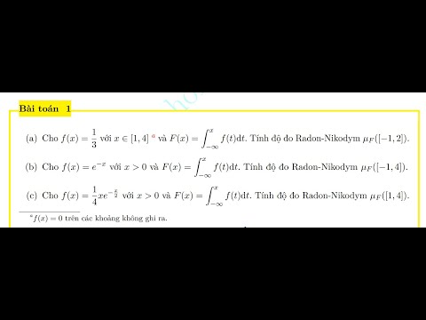 Tính độ đo Radon-Nikodym của một tập đơn giản