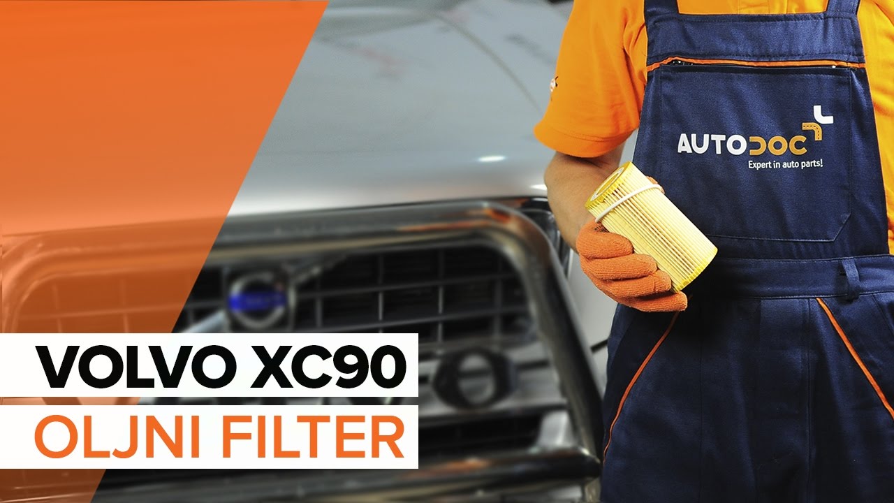 Kako zamenjati avtodel motorna olja in filter na avtu Volvo XC90 1 – vodnik menjave