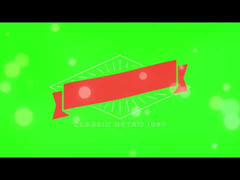 02 CLASSIC RETRO INTRO TITLE GREEN SCREEN OVERLAY