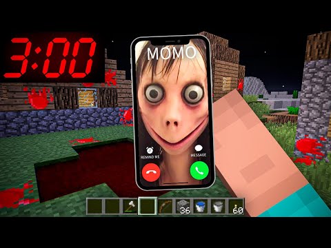 OMG... Noob called by scary MOMO on the phone in Minecraft by @SofiaGirlMinecraft