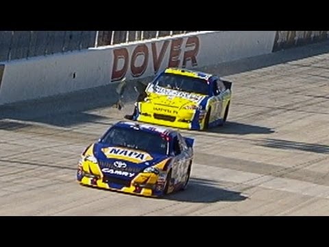 Blown tire traps most of the field a lap down