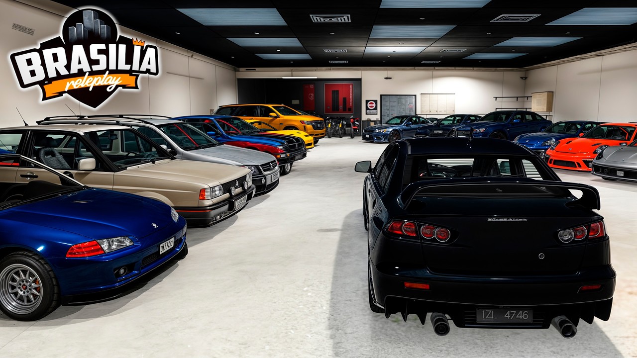 Invadi a GARAGEM SECRETA do Organizador das CORRIDAS ILEGAIS - Brasilia RP FiveM