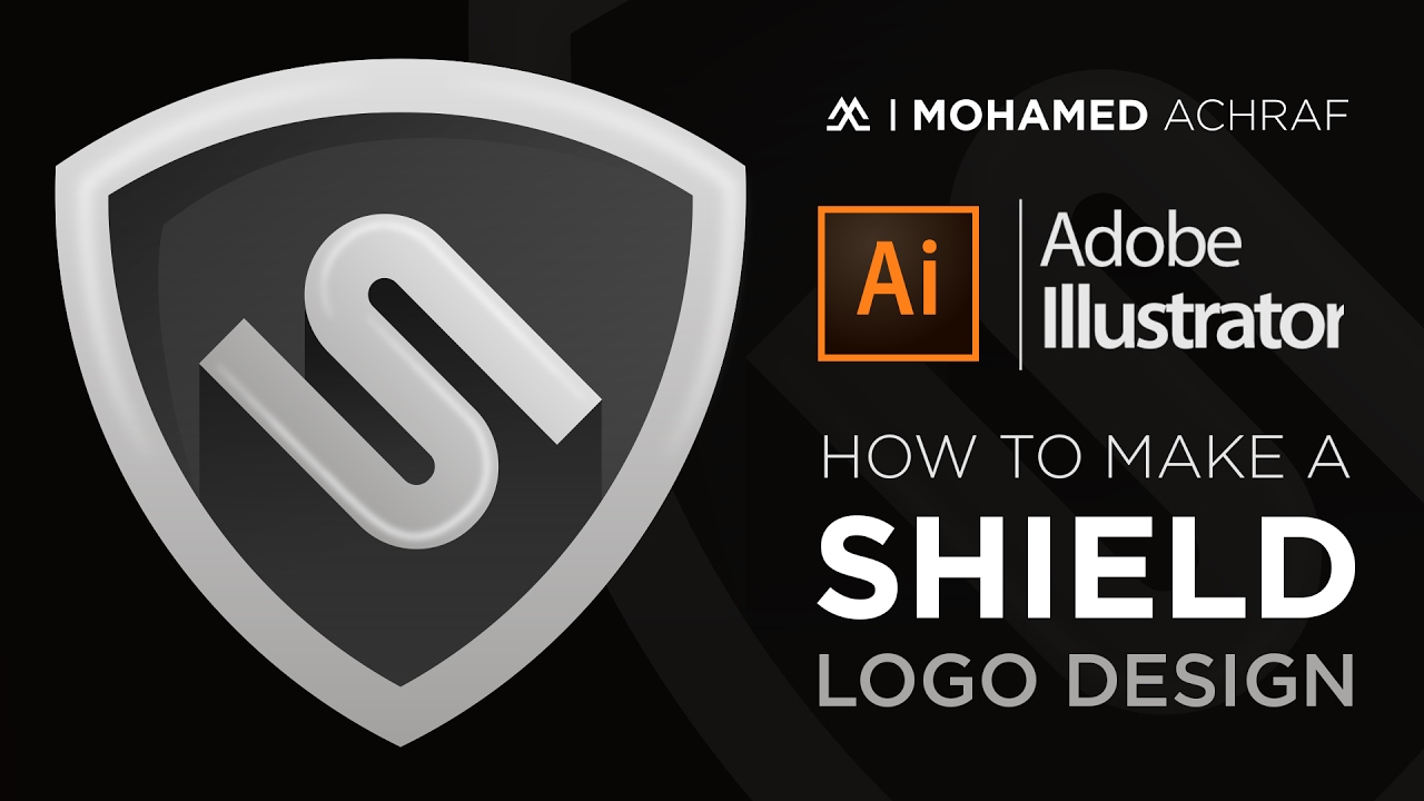 Illustrator Tutorial : How To Make A Shield Logo Design