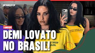 DEMI LOVATO causa no Brasil antes do Rock in Rio 2026 | Brigadeiro, fãs e revista