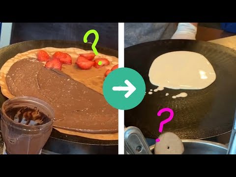 Making Professional Crepes in Reverse!!! | Satisfying Video | Reverse Skillz