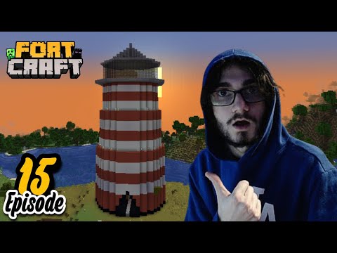 EPIC LIGHTHOUSE BUILD in FortCraft #15!!
