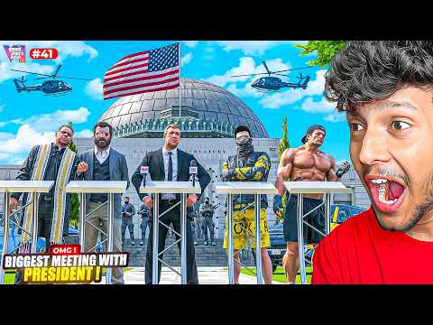 MICHAEL MEETING PRESIDENT in GTA 5 REAL LIFE!🔥#41