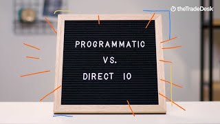 Programmatic vs Direct IO
