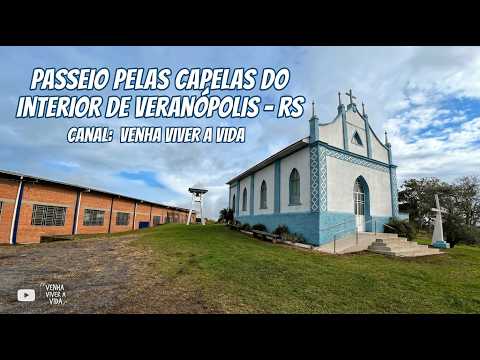 INTERIOR DE VERANÓPOLIS - RS - CAPELA NOSSA SENHORA DA SAÚDE ,  SANTO ISIDORO , COMUNIDADE  POMPÉIA