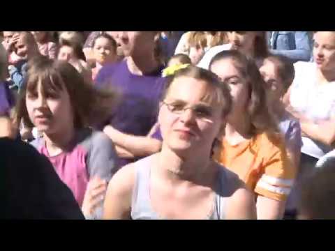 Big anniversary flash mob in Rostock