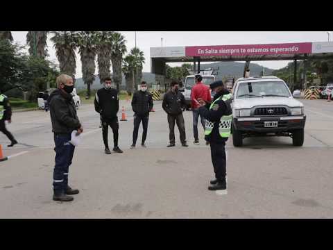 Intensifican controles sanitarios a personas que ingresan a la provincia