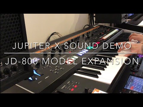 Roland JUPITER-X Sound Demo (Model Expansion JD800)