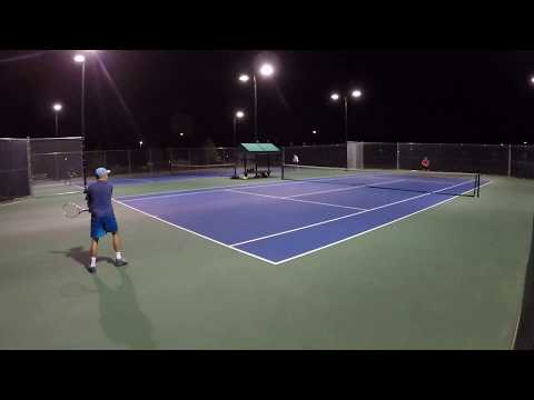 Tennis with Jake, July 18, 2019. USTA-rated NTRP 3.5.