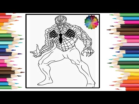 Venom Coloring Pages/Villain in Action/Spiderman Coloring Page/ Warriyo - Mortals [NCS Release]