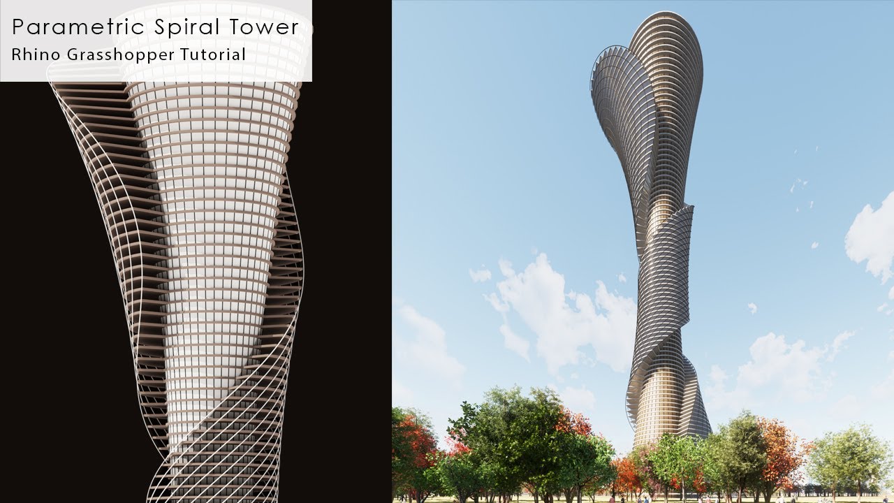 Parametric Spiral Tower Rhino Grasshopper Tutorial