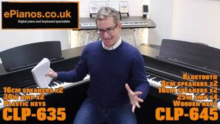 Yamaha CLP635 vs CLP645 Clavinova digital piano comparison review – What pia...