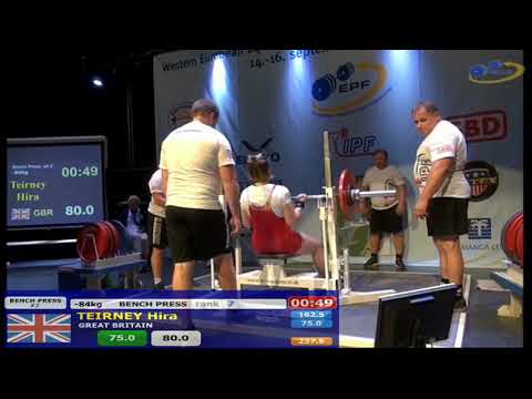 Western European Championships 2018 - Women's Classic Powerlifting -72 .. 84+kg Part 2