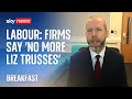 Labour: Businesses tell us 'no more Liz Trusses' | Vote 2024