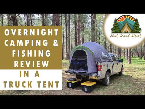 Napier Backroadz truck tent review during epic solo fishing trip.