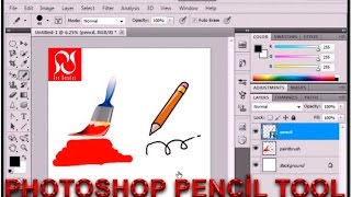 Photoshop pencil tool(Kurşun Kalem) aracı kullanımı, Temel photoshop dersleri