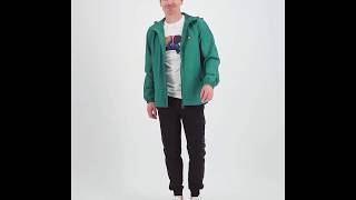 Lyle and Scott Zip Through Hooded Jacket on a C.P. Company Jogger Black Coffee