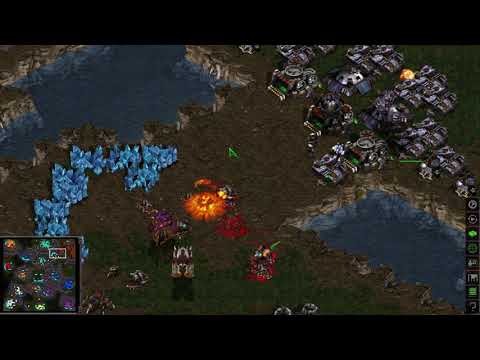 StarCraft: Brood War 1v7 Melee: Terran vs. Zerg Land Troops Only (Remastered)