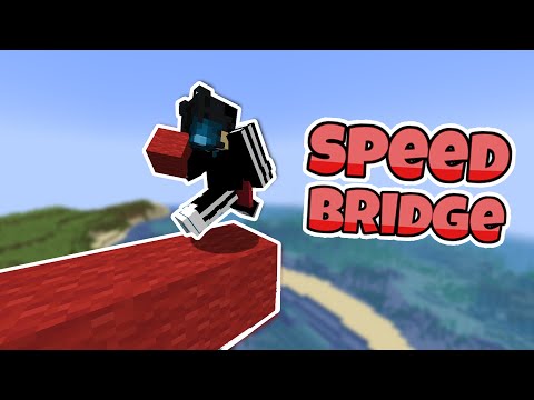 How to SPEED BRIDGE in Minecraft (Best Method)