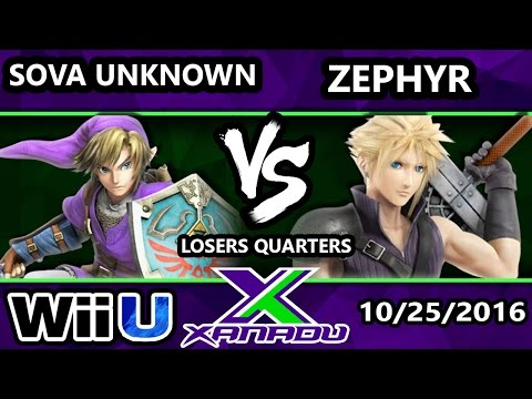 S@X 173 - Sova Unknown (Link) Vs. Zephyr (Cloud) - SSB4 Losers Quarters - Smash for Wii U - Smash 4