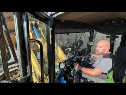 Caterpillar 990 Wheel Loader Loading Lorries With Coal - S.G.M Melidis