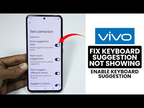 How to Fix Keyboard Suggestion Not Showing on Vivo Phone - Enable Keyboard Suggestion