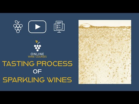 Tasting process of sparkling wines 🍇 Online Wine Courses ➡️ with QUIZ