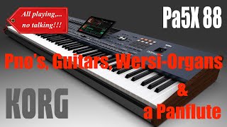 Video thumbnail for Korg Pa5X - Pno's, Guitars, Wersi-Organs and a Panflute (All playing, no talking) by Doctor Keys