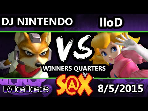 S@X - DJ Nintendo (Fox) Vs. VGz | lloD (Peach) SSBM Winners Quarters - Smash Melee