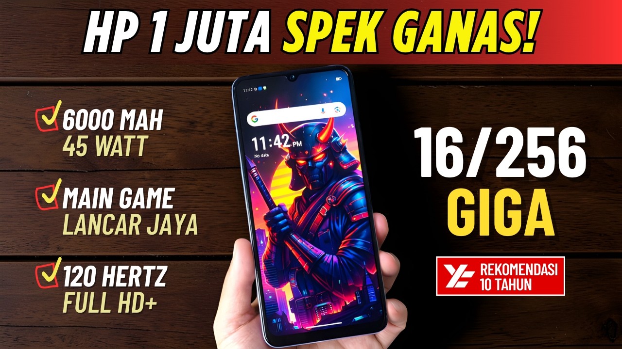 5 Rekomendasi HP 1 JUTAAN TERBAIK [1,5 - 1,9 JUTA] Februari 2026