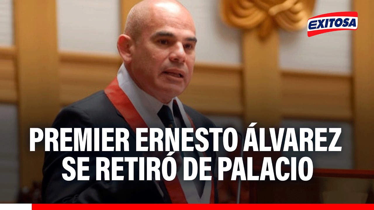 🔴🔵Premier Ernesto Álvarez dejó Palacio tras acompañar a José Jerí durante votación