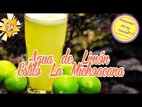 AGUA DE LIMON ESTILO LA MICHOACANA  Y SALUDOS Video