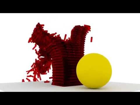 3000 Keva Plank Tower Destruction Blender 2.72