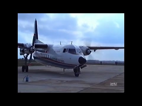 FOKKER  F-27 |   FLIGHT DISPLAY | Malta International Air Show 1995.#joluqamalta