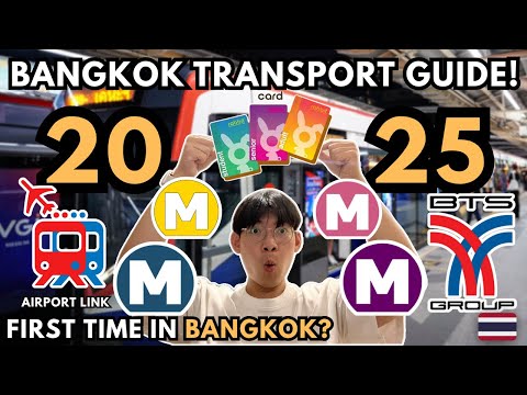 How to Get Around Bangkok in 2025 🇹🇭 | BTS, MRT, Airport Link + Best Stations to Visit!