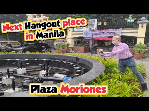 New Hangout Plaza in Manila - Moriones Plaza with Fountains and Flowers is almost ready to open