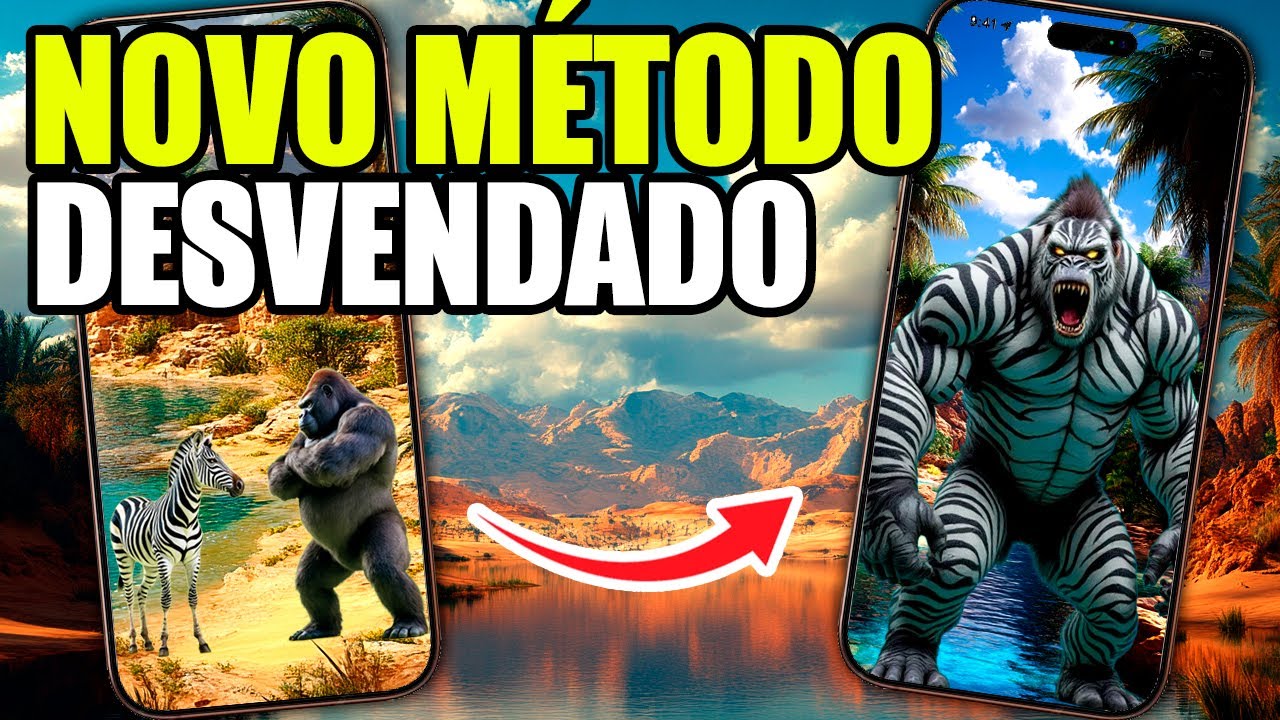 TÉCNICA SECRETA: Vídeos VIRAIS com IA (FUSÃO DE ANIMAIS) Como VIRALIZAR (GANHAR DINHEIRO) NO TIKTOK