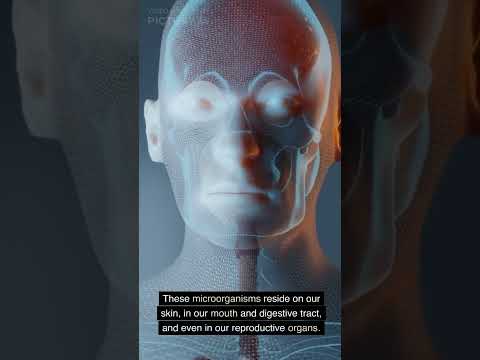 The average human body carries about 100 trillion microorganisms, mainly bacteria, in and on it.